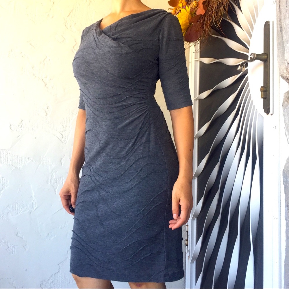 Textured Fitted Dress 6